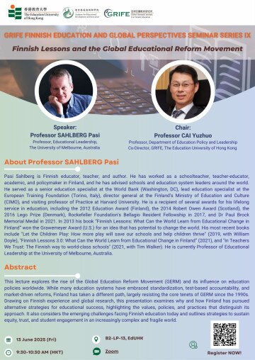 Thumbnail of GRIFE Finnish Education and Global Perspectives Seminar Series IX